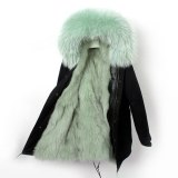 Winter Coat Women Jacket Real Fur Long Coat Parkas
