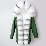 Fur Coat Real White Fox Jackets Natural Silver Fox Coat