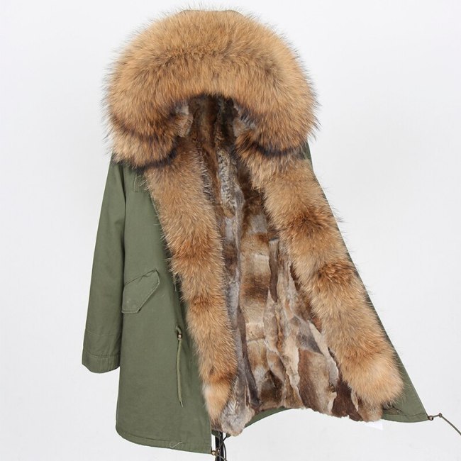 Real Fur Parka Women Winter Jacket Real Fur Coats