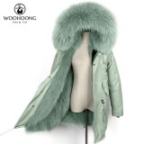Winter Coat Women Jacket Real Fur Long Coat Parkas