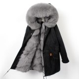 Winter Coat Women Jacket Real Fur Long Coat Parkas