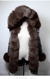 Fashion Real Fur Parkas Parka Jackets Coats