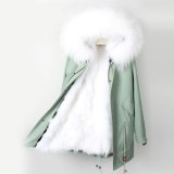 Winter Coat Women Jacket Real Fur Long Coat Parkas