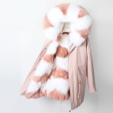 Winter Coat Women Jacket Real Fur Long Coat Parkas