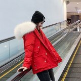 MA-919 Women Long Coat Winter Faux Fur Coats Parkas