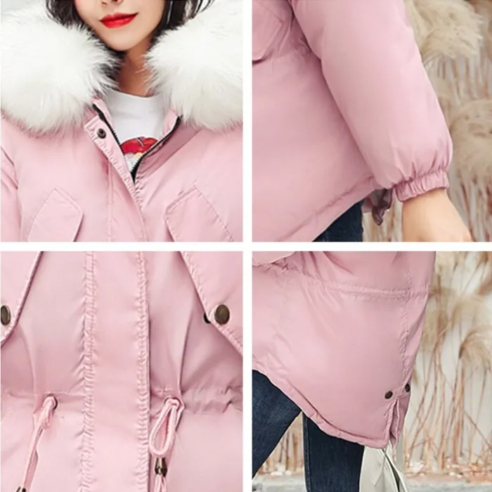 CX-918 Women Coat Winter Faux Fur Coats Parkas