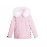 MA-919 Women Long Coat Winter Faux Fur Coats Parkas