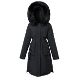 MK-996 Women Long Coat Autumn Winter Faux Fur Coats Parkas