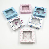 Butterfly Square False Eyelash Packaging Box Fake 3D Mink Eyelashes Boxes