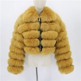 New Winter Faux Fur Jacket Fashion Short Coat Coats