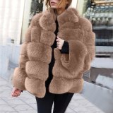 QYHP001 New Winter Faux Fur Jacket Fashion Short Coat Coats