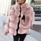 QYHP001 New Winter Faux Fur Jacket Fashion Short Coat Coats
