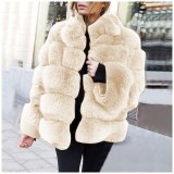 QYHP001 New Winter Faux Fur Jacket Fashion Short Coat Coats