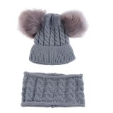 Kids Baby Boy Girl Pom Pom Hat Winter Warm Hats