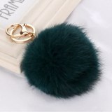 MMQ-112  Fur Ball Cell Phone Car Keychain Key ring