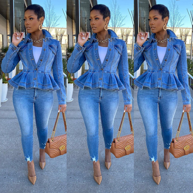 PT7102 Fashion Jeans Coat Coats