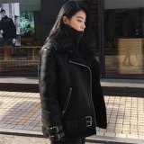 365 Fashion PU Leather Fur Coat Coats