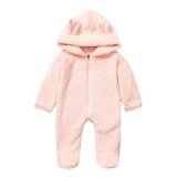 E7P756 Newborn Baby Boy Winter Jumpsuit Romper Warm Coat Coats Bodysuits