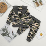 197631 Baby Boys Autumn Clothes Hooded Sweatshirt+Long Pants Outfit Bodysuits