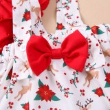 RJ2081 Baby Girl Christmas Long Sleeve Kids Clothes Fall Outfits Bodysuits