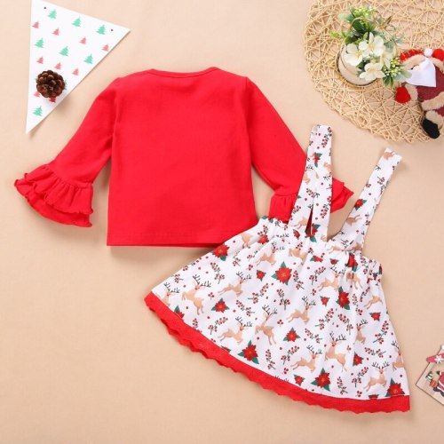 RJ2081 Baby Girl Christmas Long Sleeve Kids Clothes Fall Outfits Bodysuits