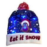 12245524520 Cute LED Christmas HAPPY NEW YEAR Knitted Hats