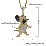 Hip Hop Jewelry Cartoon Anime Character Pendant Necklace Necklaces
