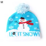 Children Winter Christmas Knitted Hat LED Hats 1389203