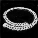 Hip hop Bling Cuban Necklace Paved Rhinestones Chain Necklaces