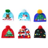 Children Winter Christmas Knitted Hat LED Hats 1389203