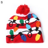 Children Winter Christmas Knitted Hat LED Hats 1389203
