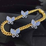 Hip Hop Bling Miain Cuban Chain Necklace Necklaces