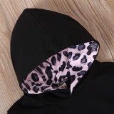 New 2 Pcs Infant Leopard Print Outfits Bodysuits 1389211