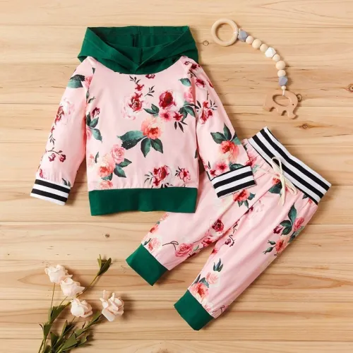 Baby Girl Long Sleeve Sweatshirt Top+Pants 2pcs Bodysuits 1397582