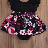 Newborn Baby Infant Girl Romper Tutu Dress Headband Floral Outfits Party Dress 1397587
