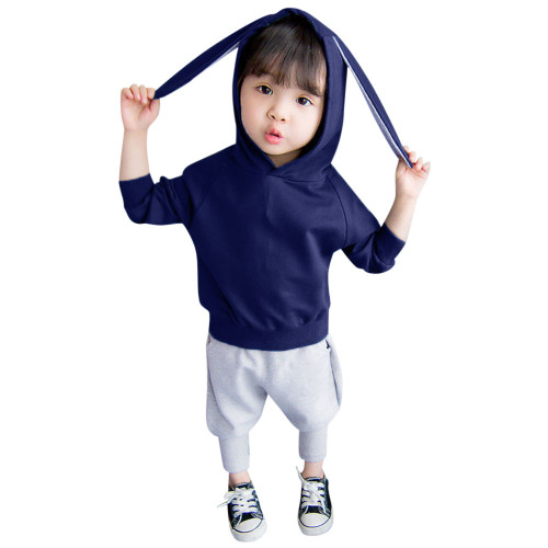 Clothes Girls Boys Kids Cute Rabbit Hoode Top+ Pants Bodysuits 1397580