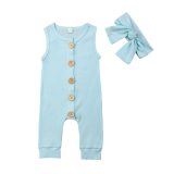 Newborn Infant Baby Girl Boy 2pcs Outfit Romper Jumpsuit Bodysuits 1397571
