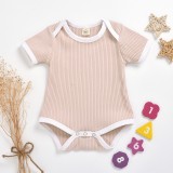 Baby Boys Girls  Knitting Romper  Cotton Sleeveless One-pieces Bodysuit Bodysuits 1397560