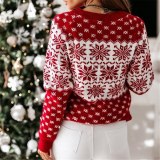 Long Sleeves Printed Tops Wear Female Christmas Personality Sweater Sweaters 1397541
