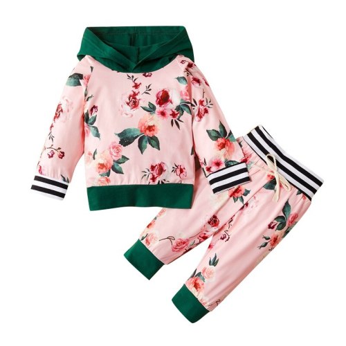 Baby Girl Long Sleeve Sweatshirt Top+Pants 2pcs Bodysuits 1397582