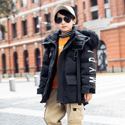 Long Hooded Big Boys Winter Coat Coats TH921685