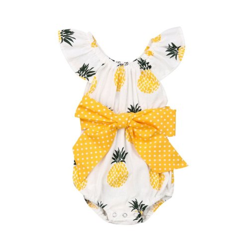 Summer Newborn Pineapple PrintOne-Pieces Romper Jumpsuit Bodysuits
