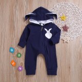 Baby Clothes Boy&Girl Baby Rompers Hooded Long Sleeve Bodysuits TDE04156