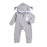 Baby Clothes Boy&Girl Baby Rompers Hooded Long Sleeve Bodysuits TDE04156