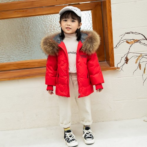 Winter Children Boys Down Jacket Hooded Coat Coats TH920216