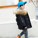 Winter Children Boys Down Jacket Hooded Coat Coats TH920216