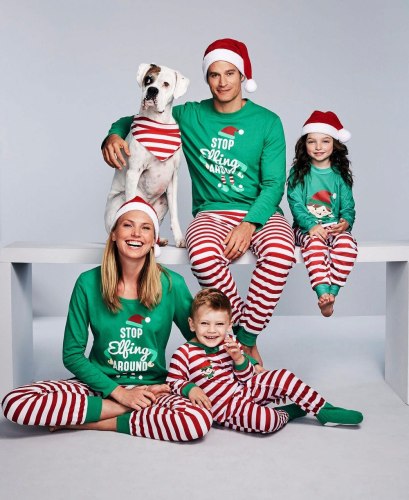 Christmas Family Pajamas Set Around Adult Kids Pajamas 3352#69