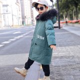 Down Boy Children Long Section Of Korean Fur Collar Coat Coats XBL882985