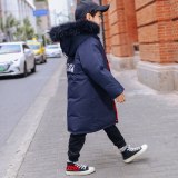 Down Boy Children Long Section Of Korean Fur Collar Coat Coats XBL882985