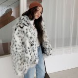 Fashion Casual Lady Faux Fur Coats
